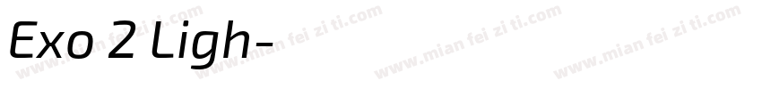 Exo 2 Ligh字体转换